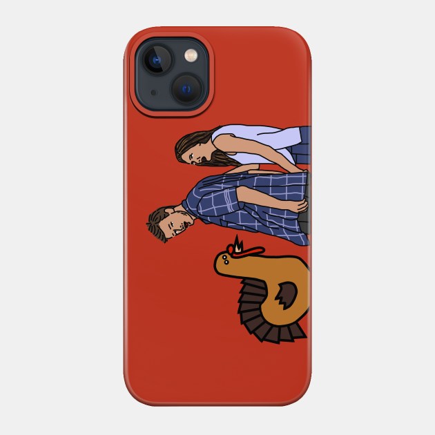 Thanksgiving Turkey and Distracted Boyfriend Meme - Thanksgiving - Phone Case