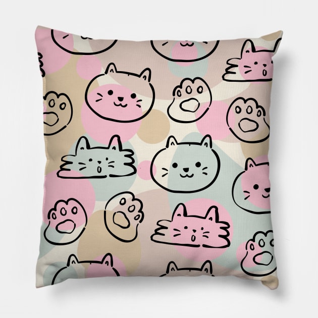 Neapolitan Cats Pillow by FabDesign