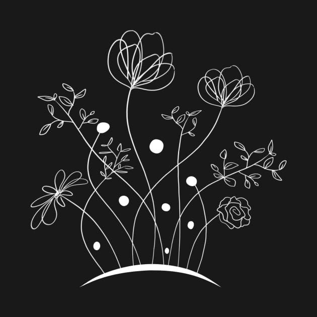 Floral Line Art by Genesis