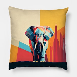 Elephant Pop Art Pillow