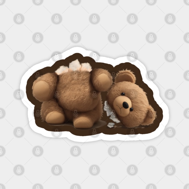 Teddy bear without a head. Palm Angels Magnet by xlhombat