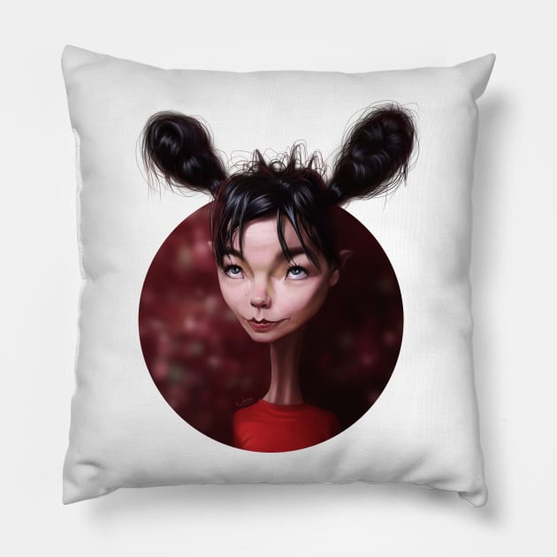 Bjork Pillow by AlexNovo