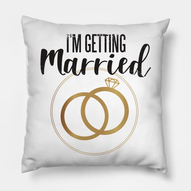 I'm Getting Married Pillow by madeinchorley