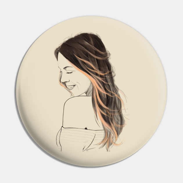 portrait of a girl with pencil Pin by ials