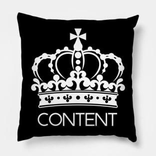 Content is King Pillow