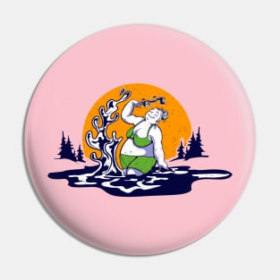 Plus size bathing lady Pin