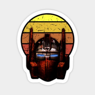 Optimus Prime Vintage Sunset Magnet