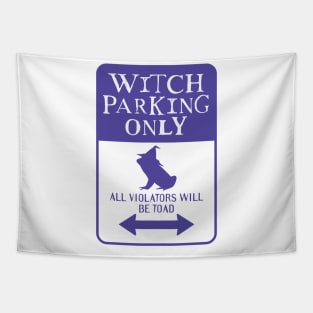 Witch Parking Only Tapestry