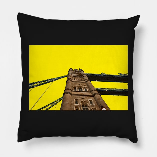 Tower Bridge - Yellow Pillow by richard49