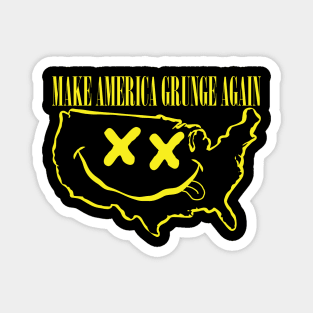 Grab Your Grunge Gear: Make America Grunge Again! Get the Epic USA "Happy" Face Design Now! Magnet