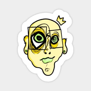 yellow face Magnet