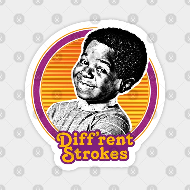 Diff'rent Strokes / 80s Vintage Look Fan Design Magnet by DankFutura