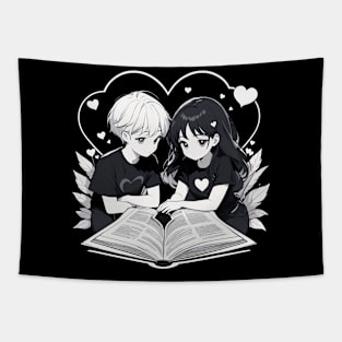 Cozy Couple Cuddle: Romantic Valentine's Day Tapestry