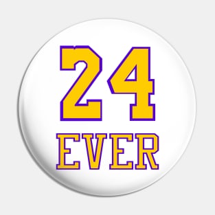 24 Ever LA Memorial Basketball Legend Design Pin