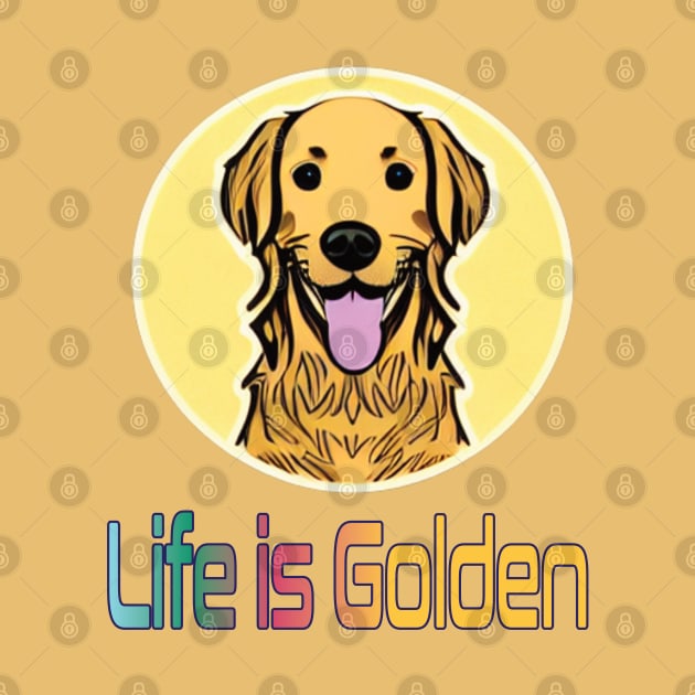 Life is Golden.  Golden Retriever by FlippinTurtles