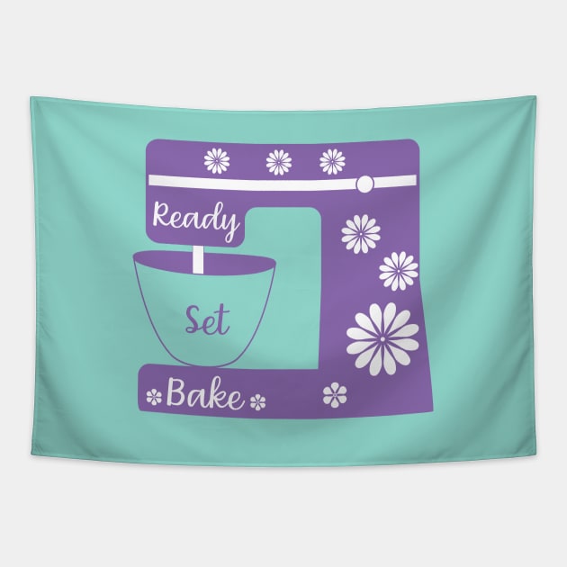 ready set bake purple Tapestry by shimodesign