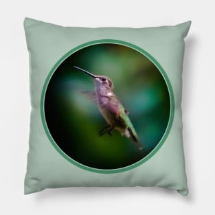 Ruby-throated Hummingbird Photograph Pillow