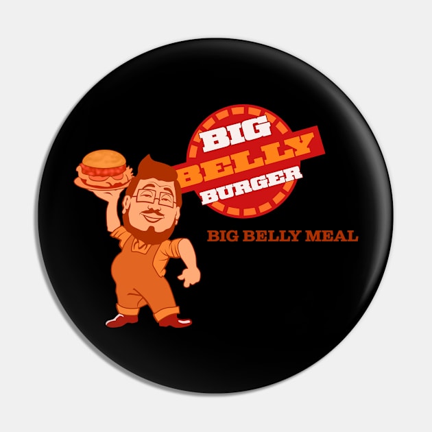 Big Belly Burger Logo Pin by Scud"