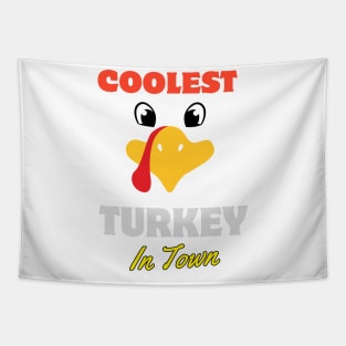 coolest turkey in town funny Tapestry