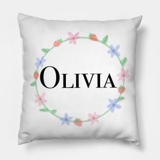 Olivia name design Pillow