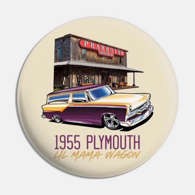 Lil Mama's 1955 Plymouth Wagon Pin by PharrSideCustoms