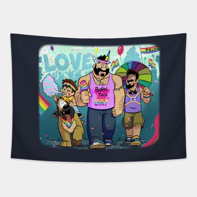 AJ & Magnus Pride '17 Tapestry by AJ & Magnus