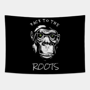 Back To The Roots Monkey Primat Evolution Tapestry