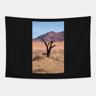 One tree in the desert. Tapestry