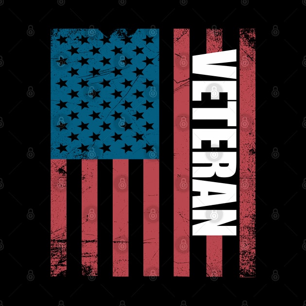 Veteran - Veteran American Flag by Kudostees