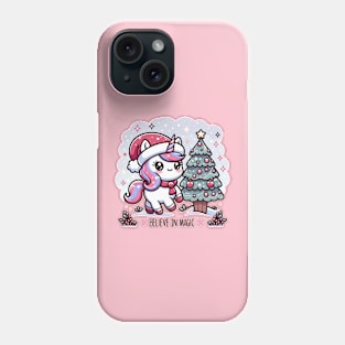 Magical Kawaii Unicorn Christmas Phone Case