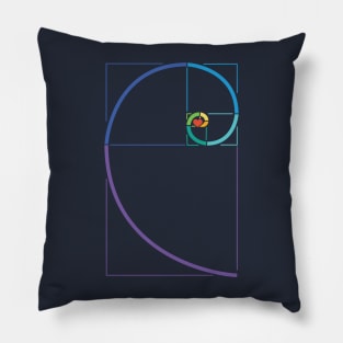 Fibonacci Heart Math Geometry Golden Ratio Pillow