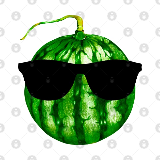 Cool Watermelon with Sunglasses by SandraKC