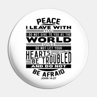 Peace I Leave With You John 14:27 Pin