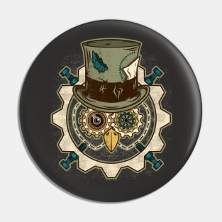 Steamy Mad Owl (Steampunk) | Victorian Owl Pin