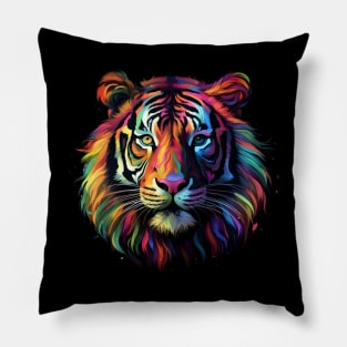 Neon Tiger #4 Pillow