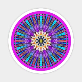 Colorful Floral Mandala Magnet