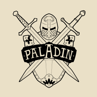 Paladin Class - Black Design T-Shirt