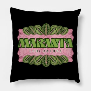 Trippy Maranta Prayer Plant Pillow