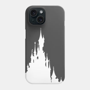 Magic Castle Silhouette Paris Millennial Pink Phone Case