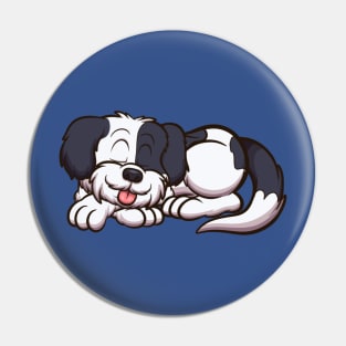 Sleeping Shih Tzu Dog Pin