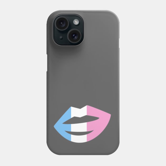 Trans Kiss Phone Case by ShinyPlasticRainbow