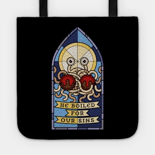 Pastafarian (He boiled for our Sins) Tote