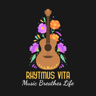 Rhytmus Vita Music Breathes Life Therapy Music T-Shirt