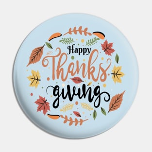 Happy Thanksgiving Pin