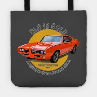 GTO The Judge American Muscle Car 60s 70s Old is Gold Tote