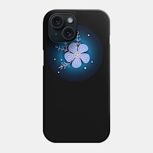 Blue flower Phone Case