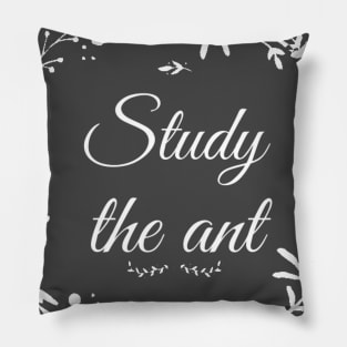 Study the ant Pillow