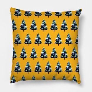 Merry Christmas Tree Pattern Pillow