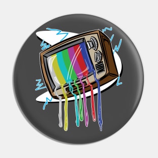 TV dripping pixels Pin