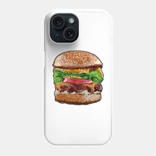 Delicious burger Phone Case